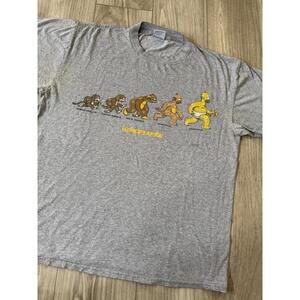 Vintage Changes 2000 FOX Men’s The Simpsons HOMERSAPIEN Gray T-shirt, size L